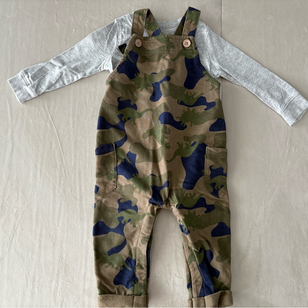 ⭐️2$/15⭐️ Overalls & Shirt Set